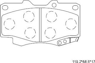 Asimco KD2205 - Brake Pad Set, disc brake www.autospares.lv