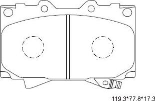 Asimco KD2208 - Bremžu uzliku kompl., Disku bremzes www.autospares.lv