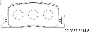 Asimco KD2740 - Brake Pad Set, disc brake www.autospares.lv