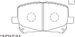 Asimco KD2748 - Bremžu uzliku kompl., Disku bremzes autospares.lv