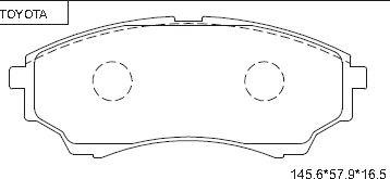 Asimco KD2759 - Brake Pad Set, disc brake www.autospares.lv