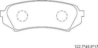 Asimco KD2755 - Brake Pad Set, disc brake www.autospares.lv