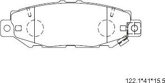 Asimco KD2756 - Brake Pad Set, disc brake www.autospares.lv