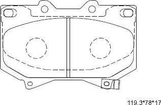 Asimco KD2768 - Bremžu uzliku kompl., Disku bremzes www.autospares.lv