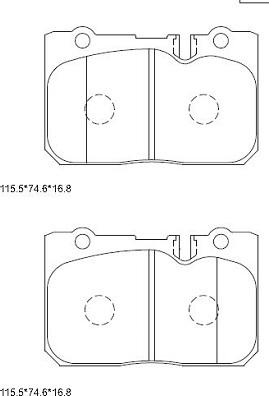 Asimco KD2708 - Тормозные колодки, дисковые, комплект www.autospares.lv