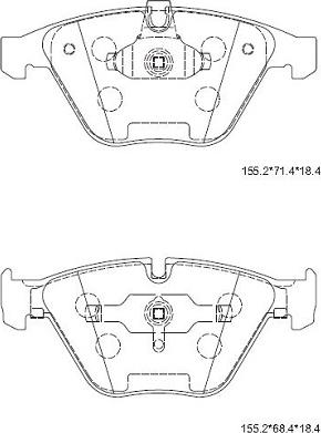 Asimco KD7535H - Bremžu uzliku kompl., Disku bremzes autospares.lv