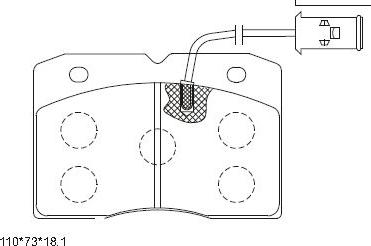 Asimco KD7611 - Bremžu uzliku kompl., Disku bremzes autospares.lv