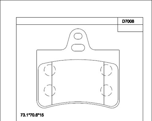 Asimco KD7008 - Bremžu uzliku kompl., Disku bremzes autospares.lv