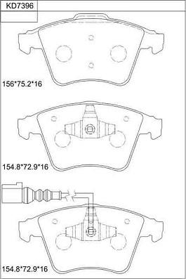 BOSCH F 03B 150 381 - Bremžu uzliku kompl., Disku bremzes www.autospares.lv