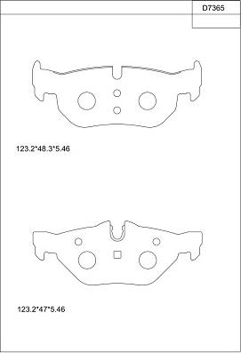 Asimco KD7365 - Bremžu uzliku kompl., Disku bremzes autospares.lv