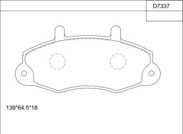 Asimco KD7337 - Bremžu uzliku kompl., Disku bremzes www.autospares.lv