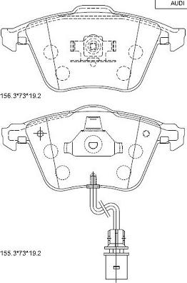 Asimco KD7798 - Bremžu uzliku kompl., Disku bremzes www.autospares.lv