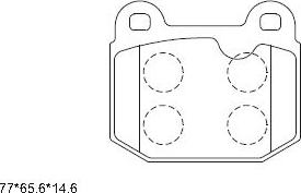 Asimco KD7743 - Bremžu uzliku kompl., Disku bremzes www.autospares.lv