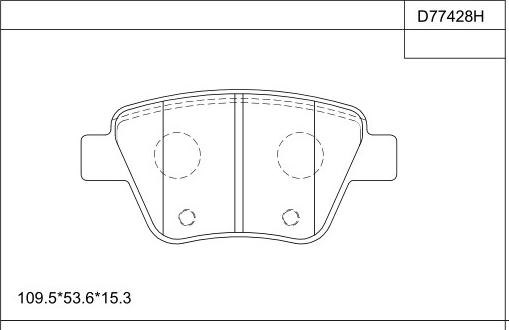 Asimco KD77428H - Тормозные колодки, дисковые, комплект www.autospares.lv