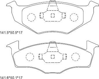 Asimco KD7753 - Bremžu uzliku kompl., Disku bremzes www.autospares.lv