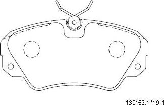 Asimco KD7769 - Brake Pad Set, disc brake www.autospares.lv