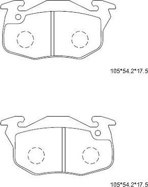 Asimco KD7766 - Bremžu uzliku kompl., Disku bremzes www.autospares.lv