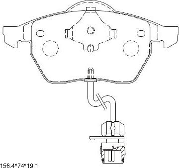 Asimco KD7705F - Тормозные колодки, дисковые, комплект www.autospares.lv