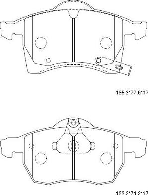 BOSCH 0 986 424 479 - Тормозные колодки, дисковые, комплект www.autospares.lv