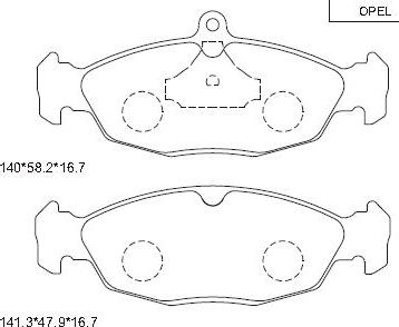 Asimco KD7732 - Bremžu uzliku kompl., Disku bremzes autospares.lv