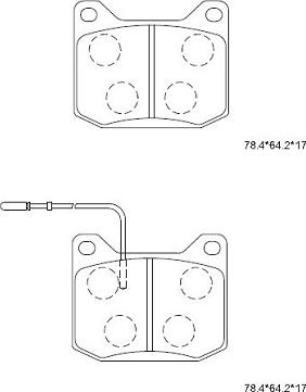 Asimco KD7737 - Тормозные колодки, дисковые, комплект www.autospares.lv