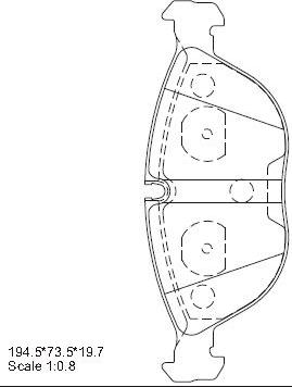 Asimco KD7772 - Bremžu uzliku kompl., Disku bremzes www.autospares.lv