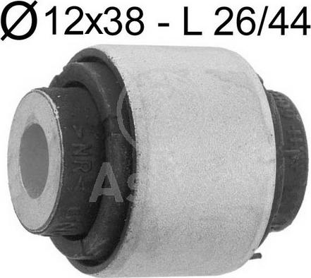 Aslyx AS-105361 - Сайлентблок, рычаг подвески колеса www.autospares.lv