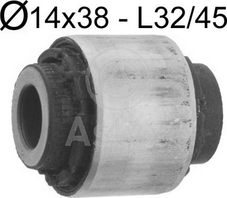 Aslyx AS-105362 - Сайлентблок, рычаг подвески колеса www.autospares.lv