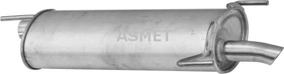 Asmet 05.099 - Izplūdes gāzu trokšņa slāpētājs (pēdējais) www.autospares.lv