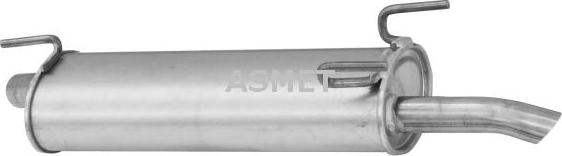 Asmet 05.100 - Izplūdes gāzu trokšņa slāpētājs (pēdējais) www.autospares.lv