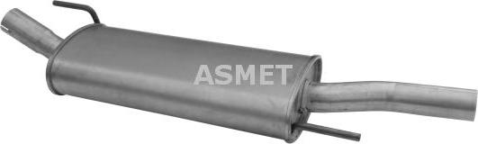 Asmet 03.030 - Izplūdes gāzu trokšņa slāpētājs (pēdējais) www.autospares.lv