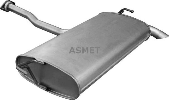 Asmet 15023 - Izplūdes gāzu trokšņa slāpētājs (pēdējais) www.autospares.lv