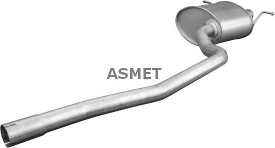 Asmet 12.042 - Izplūdes gāzu trokšņa slāpētājs (pēdējais) www.autospares.lv