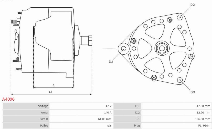 AS-PL A4096 - Ģenerators www.autospares.lv