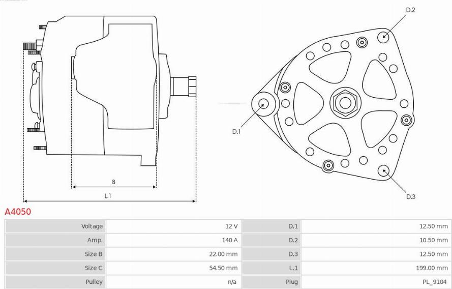 AS-PL A4050 - Ģenerators www.autospares.lv