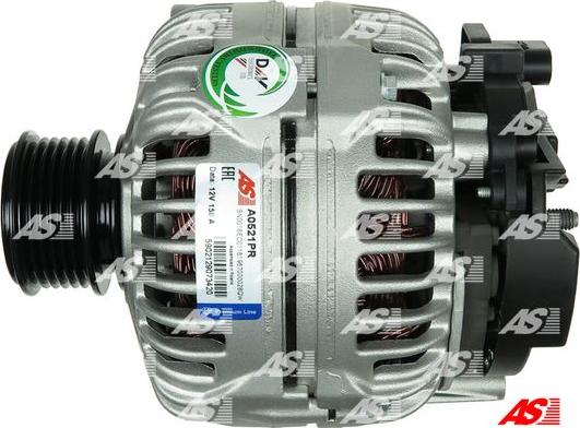 AS-PL A0521PR - Alternator www.autospares.lv