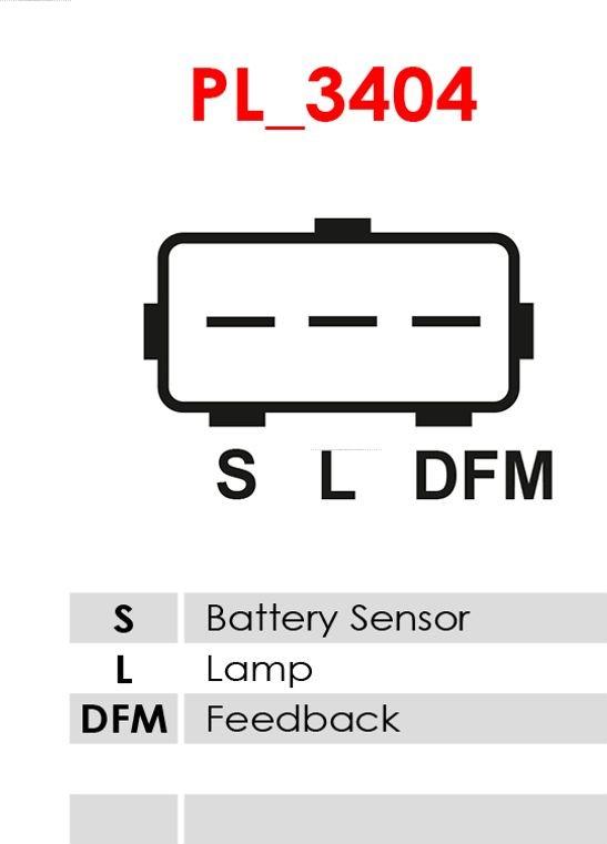 AS-PL ARE0010 - Ģeneratora sprieguma regulators autospares.lv