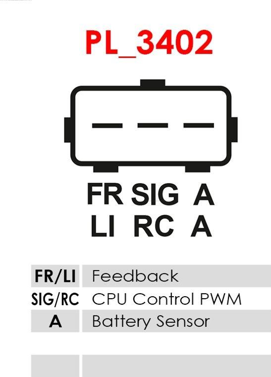 AS-PL ARE6038S - Ģeneratora sprieguma regulators autospares.lv