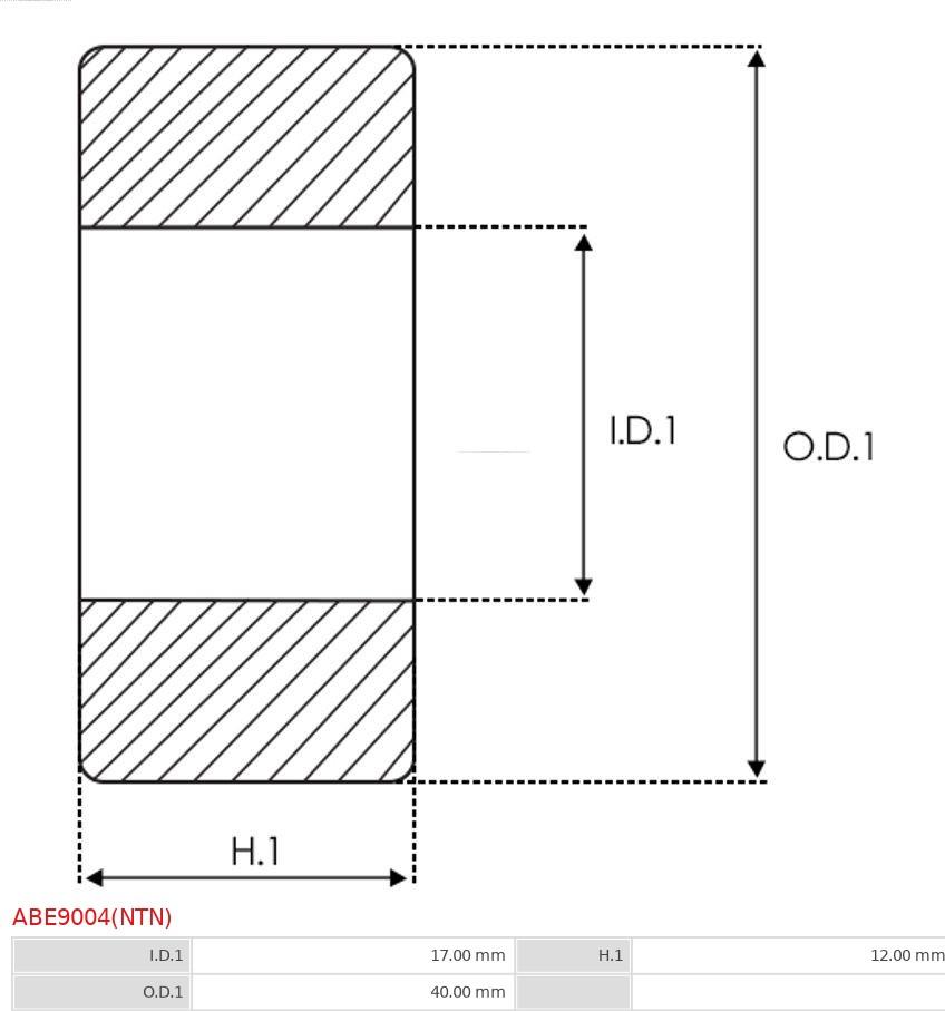 AS-PL ABE9004(NTN) - Gultnis autospares.lv