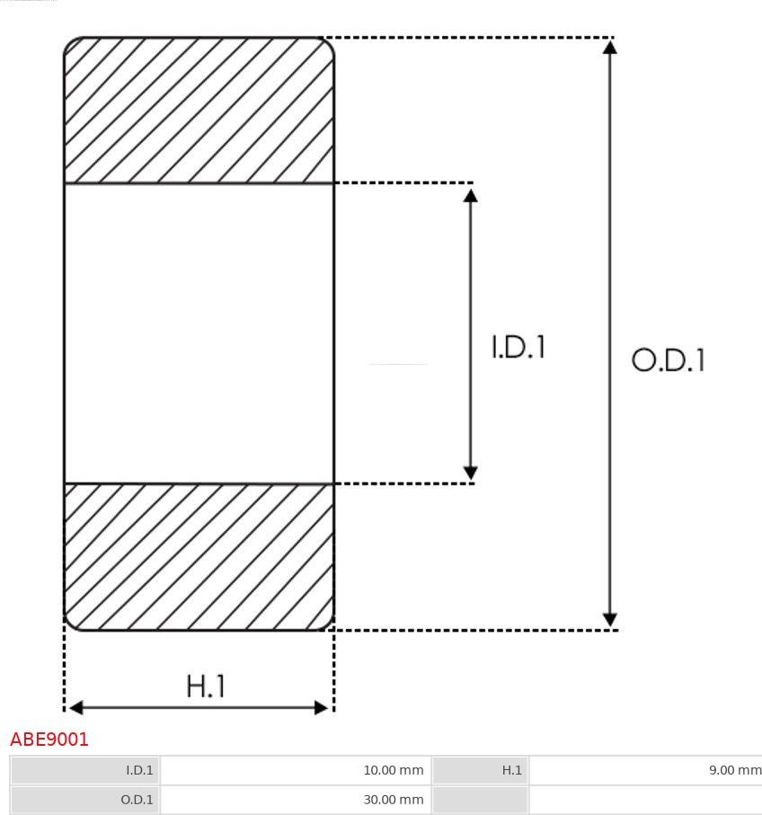 AS-PL ABE9001 - Bearing www.autospares.lv