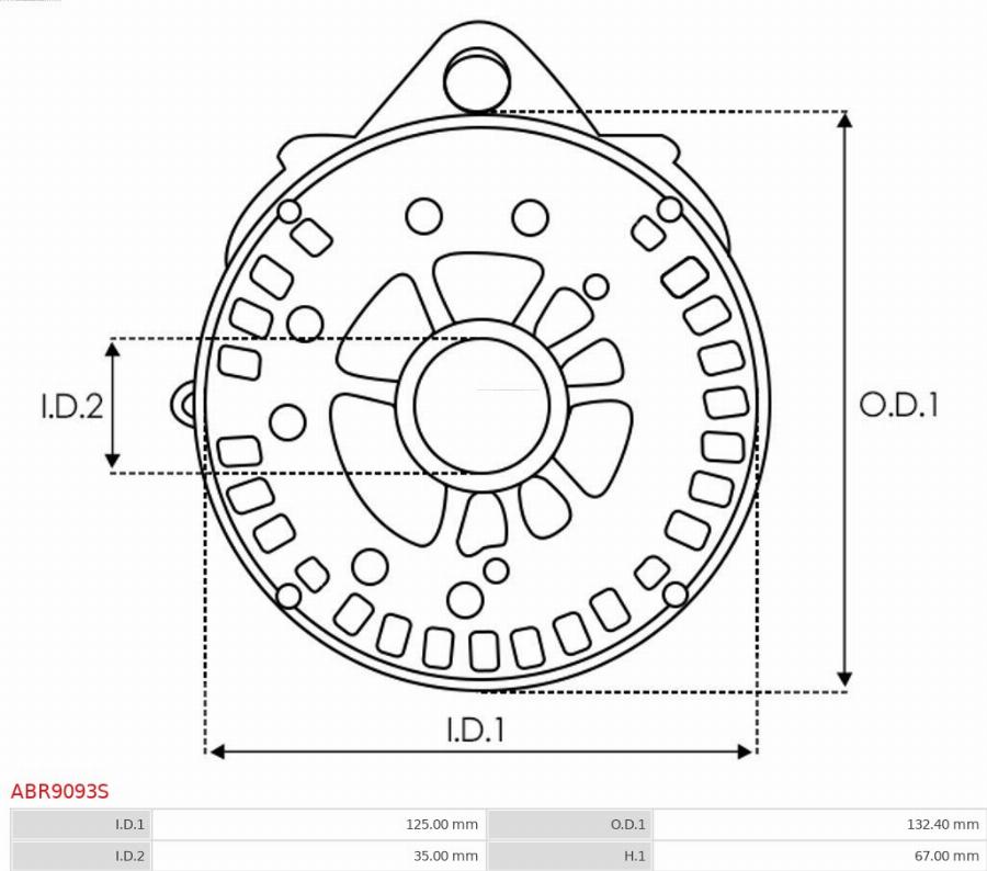 AS-PL ABR9093S - Kronšteins, ģeneratora piedziņas atloks www.autospares.lv