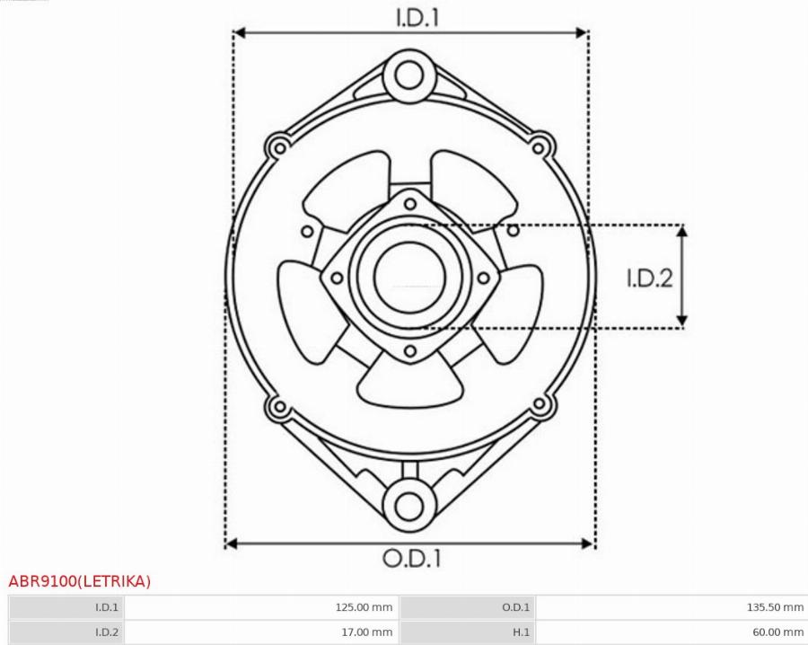 AS-PL ABR9100(LETRIKA) - Drošības vāciņš, Ģenerators www.autospares.lv