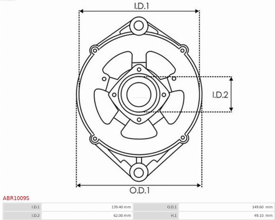 AS-PL ABR1009S - Kronšteins, ģeneratora piedziņas atloks www.autospares.lv