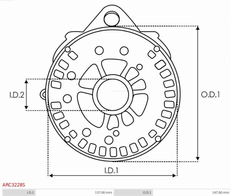 AS-PL ARC3228S - Drošības vāciņš, Ģenerators www.autospares.lv