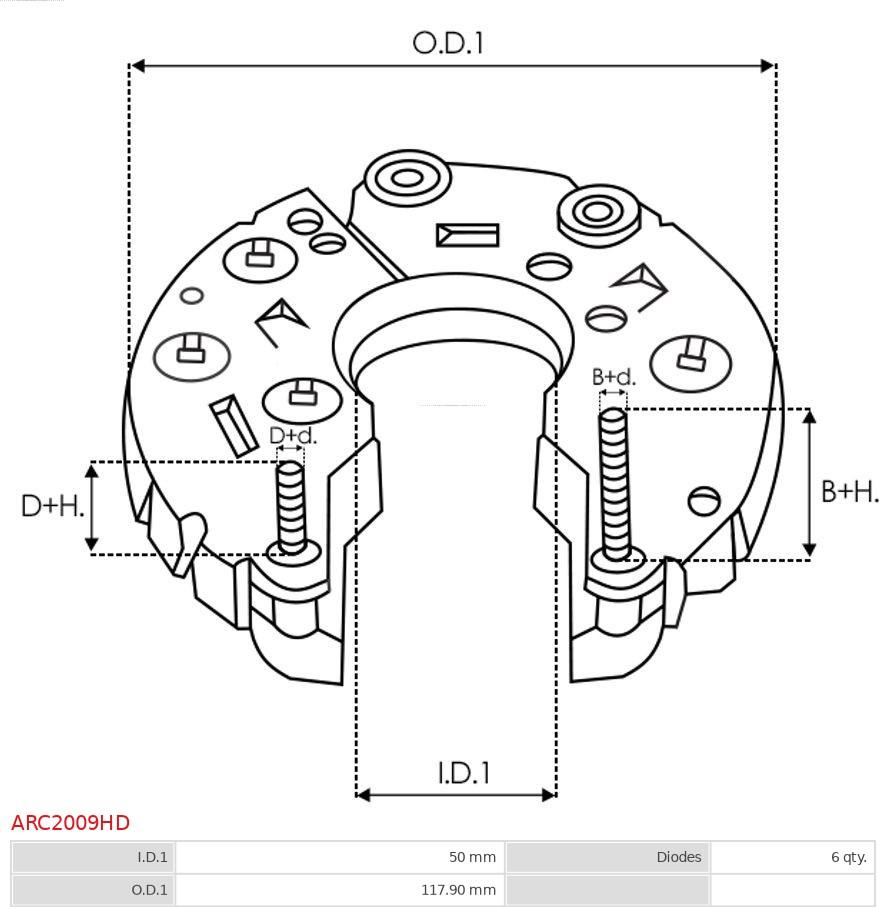 AS-PL ARC2009HD - Taisngriezis, Ģenerators www.autospares.lv