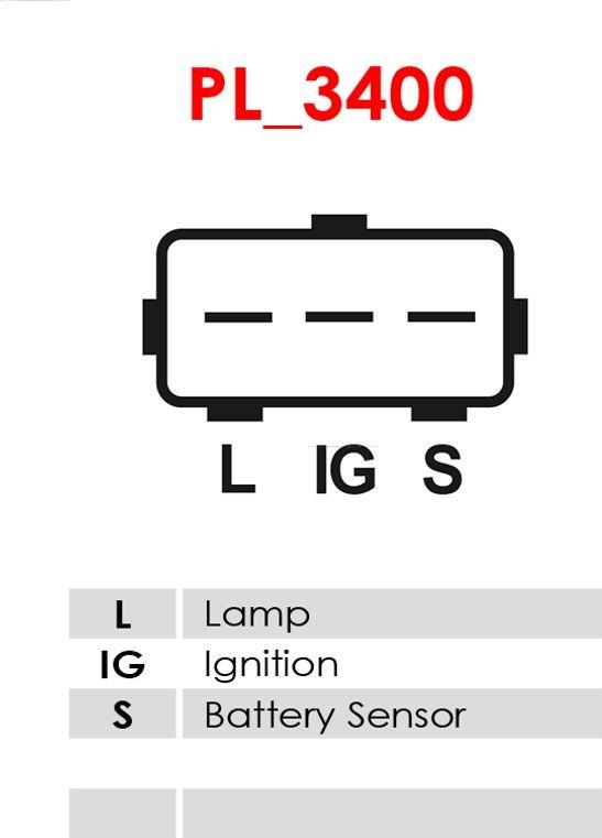 AS-PL ARE5057S - Ģeneratora sprieguma regulators www.autospares.lv