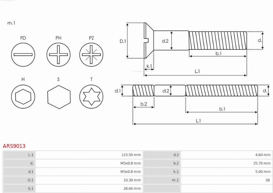 AS-PL ARS9013 - Remkomplekts, Ģenerators www.autospares.lv