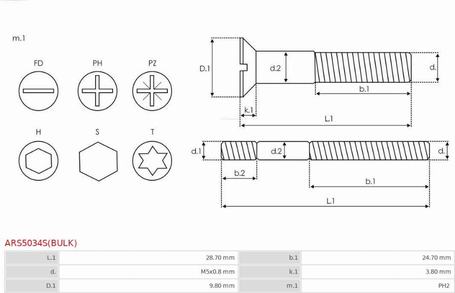 AS-PL ARS5034S(BULK) - Remkomplekts, Ģenerators www.autospares.lv