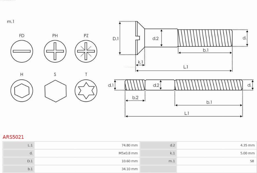 AS-PL ARS5021 - Remkomplekts, Ģenerators www.autospares.lv