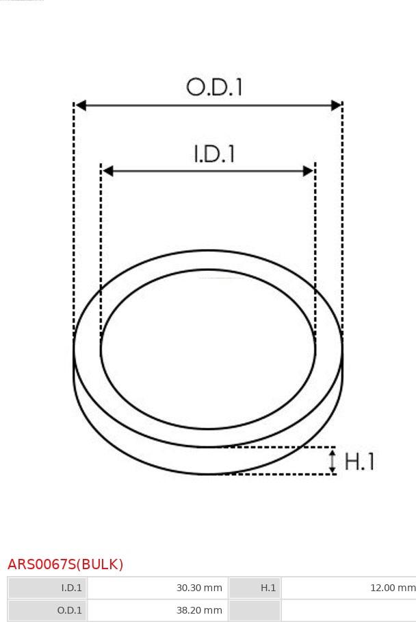 AS-PL ARS0067S(BULK) - Remkomplekts, Ģenerators www.autospares.lv